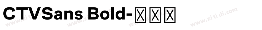 CTVSans Bold字体转换